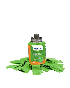 Misavan Rezerva mop din microfibra 1 buc Green M