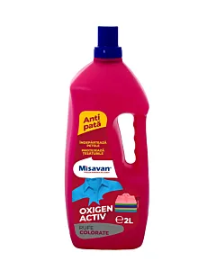 Misavan Solutie indepartare pete 2 L Rufe Colorate Oxigen Activ