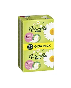 Naturella Absorbante 32 buc Size 3 Chamomile – protecție sigură și îngrijire delicată cu mușețel
