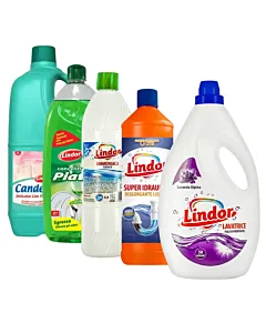 Pachet Lindor curatenie casa si rufe 5 produse