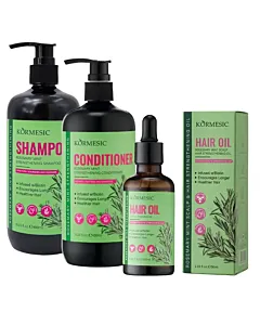 Pachet complet pentru fortificarea parului cu rozmarin  Kormesic