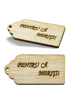Card cu mesaj 1 buc Pentru ca meriti