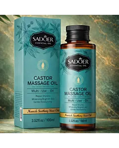 Sadoer Ulei de masaj cu textura fina si prietenoasa cu pielea 100 ml Castor 