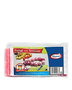Misavan Set de pungi cu fermoar 100 buc 100x150 mm