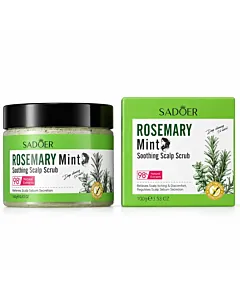 Sadoer Exfoliant pentru scalp cu rozmarin si menta 100 g Rosemary Mint Soothing 