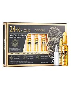 Sadoer Ser facial tip fiola cu particule de aur 24K 2 ml x 7 buc