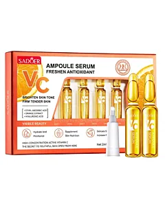 Sadoer Ser facial tip fiola cu Vitamina C efect antioxidant 2 ml x 7 buc