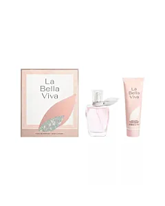 Set cadou La Bella Viva pentru femei cu parfum 30ml și loțiune de corp 50ml.