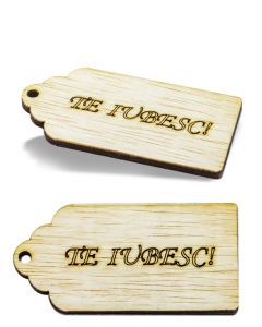 Card cu mesaj 1 buc Te iubesc