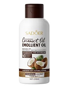 Ulei emolient Sadoer cu ulei de cocos 250ml – hidratare intensă pentru pielea uscată