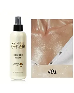 Spray Ushas Shimmer pentru față și corp cu efect de strălucire, No. 01, 180ml