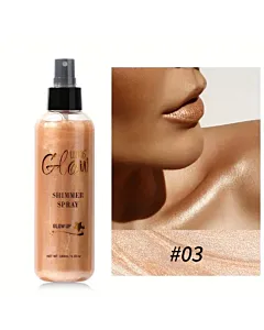 Spray Ushas Shimmer pentru față și corp cu efect de strălucire, 76ml, No. 03