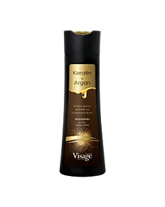 Visage Șampon Keratin & Argan 250 ml – șampon reparator pentru păr degradat