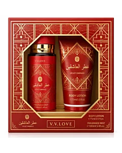 V.V.LOVE Set pentru femei:Spray de corp+Lotiune de corp 100+75 ml Velvet Embrace