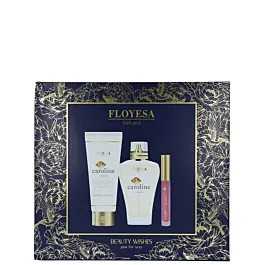 Floyesa Caseta femei:Parfum+Lotiune de corp+Luciu de buze 100+150+2ml Caroline