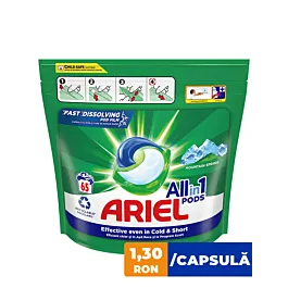Ariel Detergent Capsule 65 buc All in 1 Mountain Spring