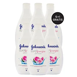 PROMO 5+1 GRATIS Johnson's Gel de dus 400 ml Soft&Energise Watermelon Rose