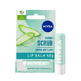 Nivea Balsam de buze 4.8 g Caring Scrub Aloe Vera+Vitamin E