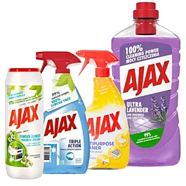 Pachet complet pentru curatenia casei si pardoselilor Ajax