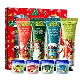 Sadoer Set de Craciun hidratant si reparator pentru maini si buze 4x30 g+4x7 g