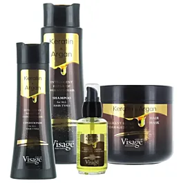 Pachet Promo Visage Keratin & Argan Mega Set - Ingrijire Completa pentru Par