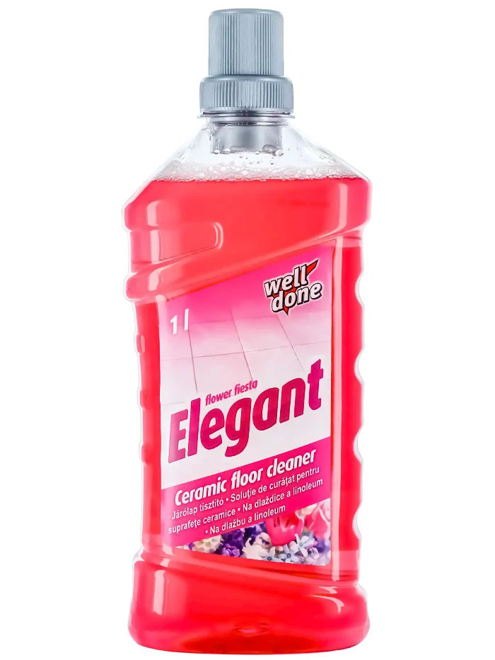 Well done elegant detergent pardoseli 1l flower fiesta